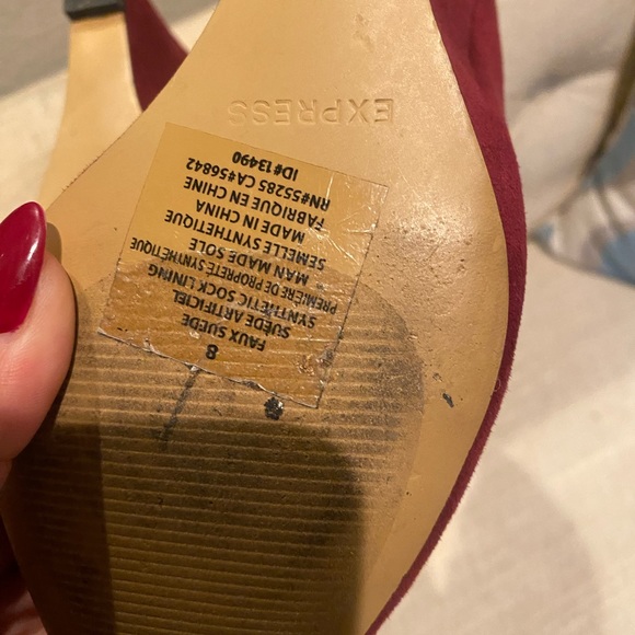 Burgundy Express pointed wedge - Picture 4 of 7